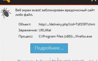 Как удалить вирус Url:Mal