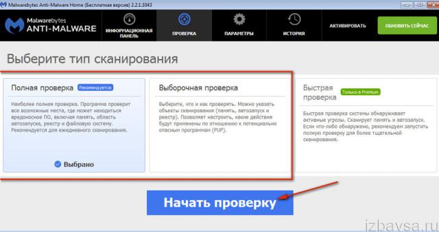 режимы сканирования